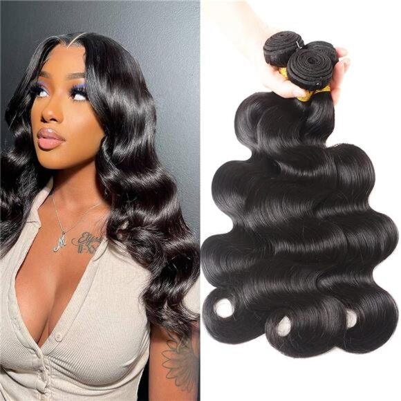12A Human Hair Bundles Body Wave 3 Bundles Human Hair 16 18 20Inch main image 4